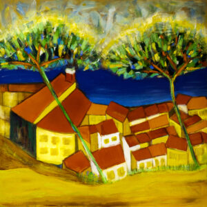 Cuadro original pintado a mano en tela