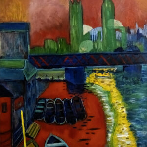 Cuadro original pintado a mano en tela